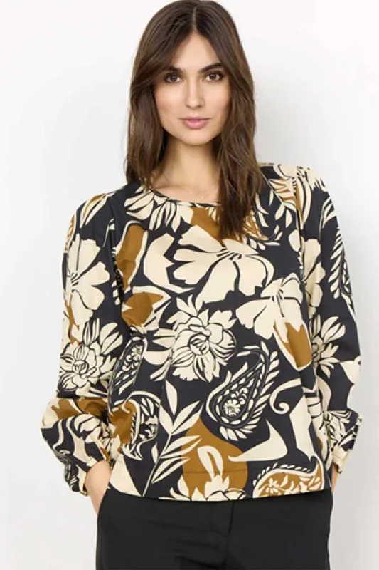 Organic Cotton Woven Blouse - Tamaya Embellished Collar Blouse