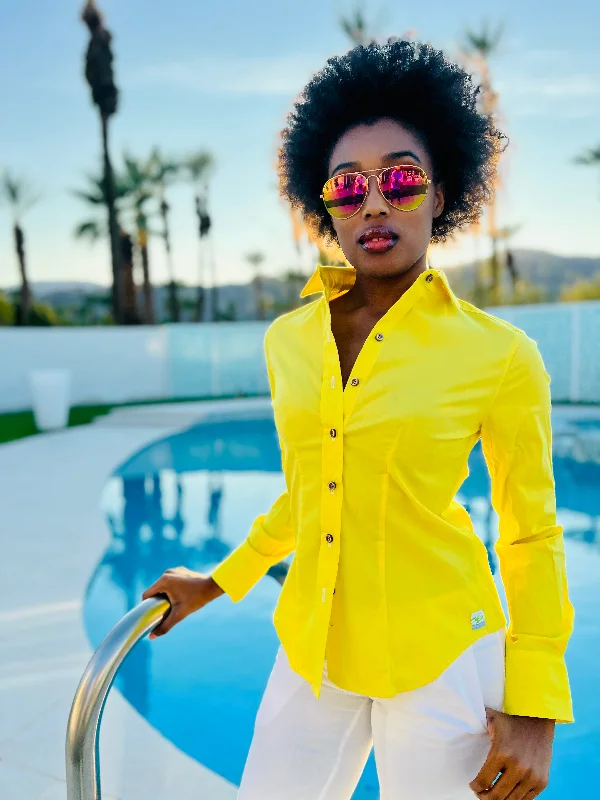 neon obnoxious blouse LS Puff Sleeve Blouse