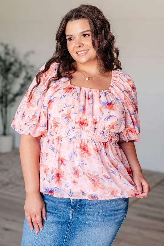 Tiara's Treasure Blouse Embroidered Floral Blouse