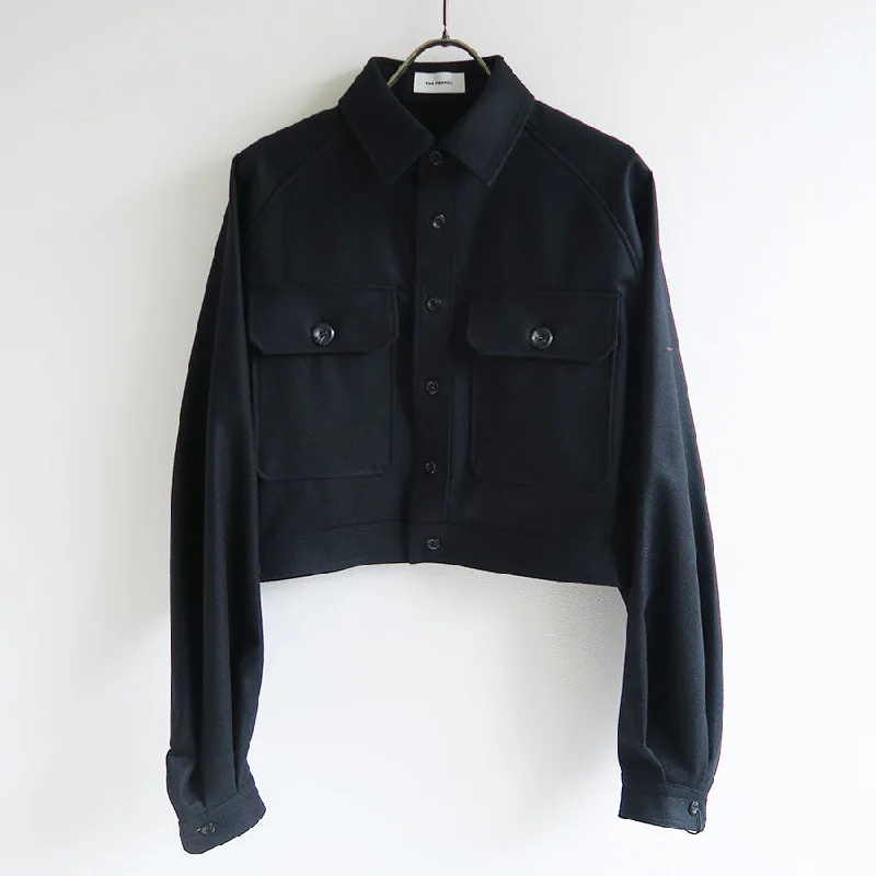 【THE RERACS/ザ・リラクス】<br>RERACS 2/54 COLLEGE FLANNEL CPO SUPER SHORT BLOUSE <br>24FW-REBL-447L-J Everyday Stylish Blouse