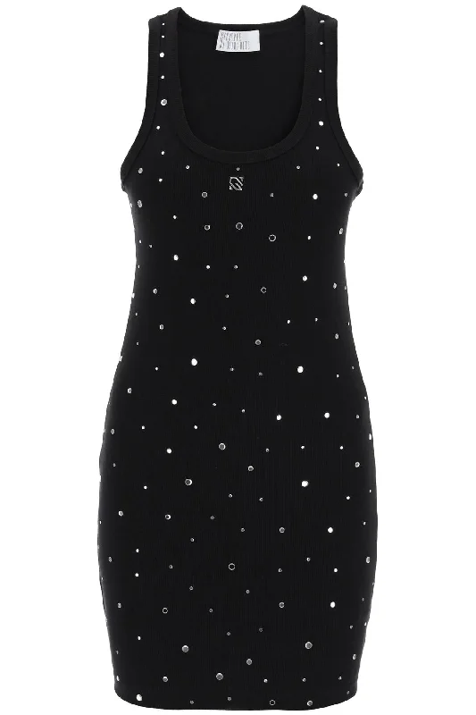 Giuseppe Di Morabito Women's "Mini Dress With Rhinestone Comfortable Polka Dot Mini Dress