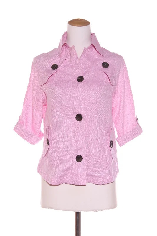 BLACK PEPPER - S/S pink linen shirt/jacket! 10 Mesh Jacket Canvas Jacket Denim Jacket BLACK PEPPER - S/S pink linen shirt/jacket! 10 Mesh Jacket Canvas Jacket Denim Jacket