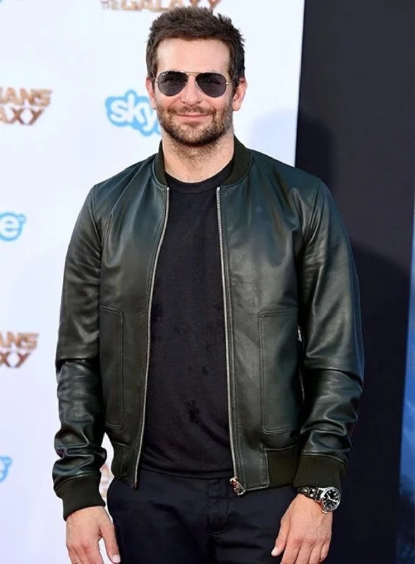 Bradley Cooper Leather Jacket | Men Celebrity Jacket | Celebrity Leather Jacket Denim Jacket Leather Jacket Suede Jacket