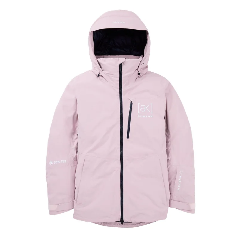 Burton 2025 Womens AK Flare Down Gore-Tex Jacket - Shadow Pink Chenille Jacket Brocade Jacket Lace Jacket