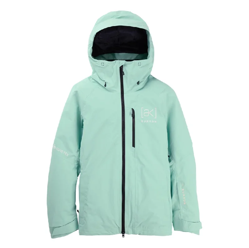 Burton 2025 Womens AK Upshift Gore-Tex Jacket - Powder Mint Tailored Jacket Straight Jacket A-Line Jacket