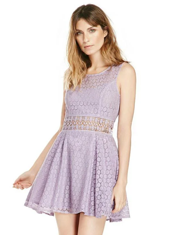 COLD SHOULDER SOLID SLIM LADIES MINI DRESS Classic Shift Mini Dress