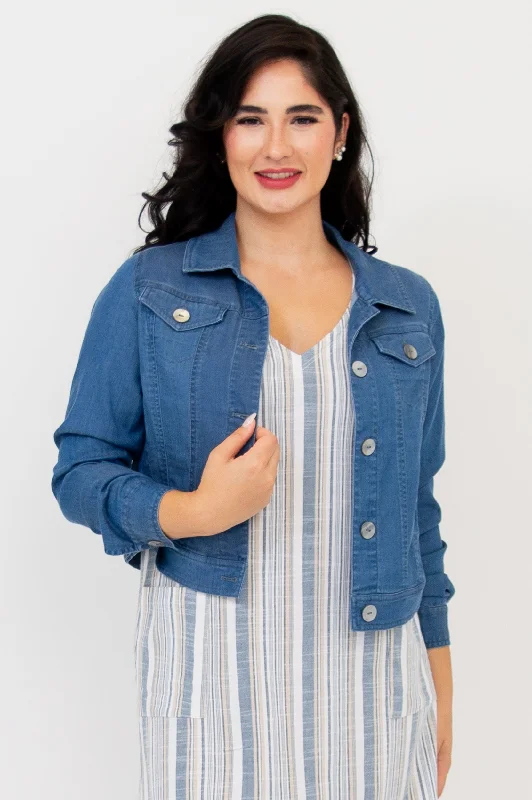 Colleen Jacket, Tencel Denim Rayon Jacket Velvet Jacket Corduroy Jacket
