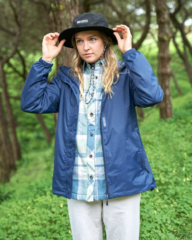 Cooper - Womens Packable Waterproof Jacket - Blue Elasticated Jacket Padded Jacket Insulated Jacket Cooper - Womens Packable Waterproof Jacket - Blue Elasticated Jacket Padded Jacket Insulated Jacket