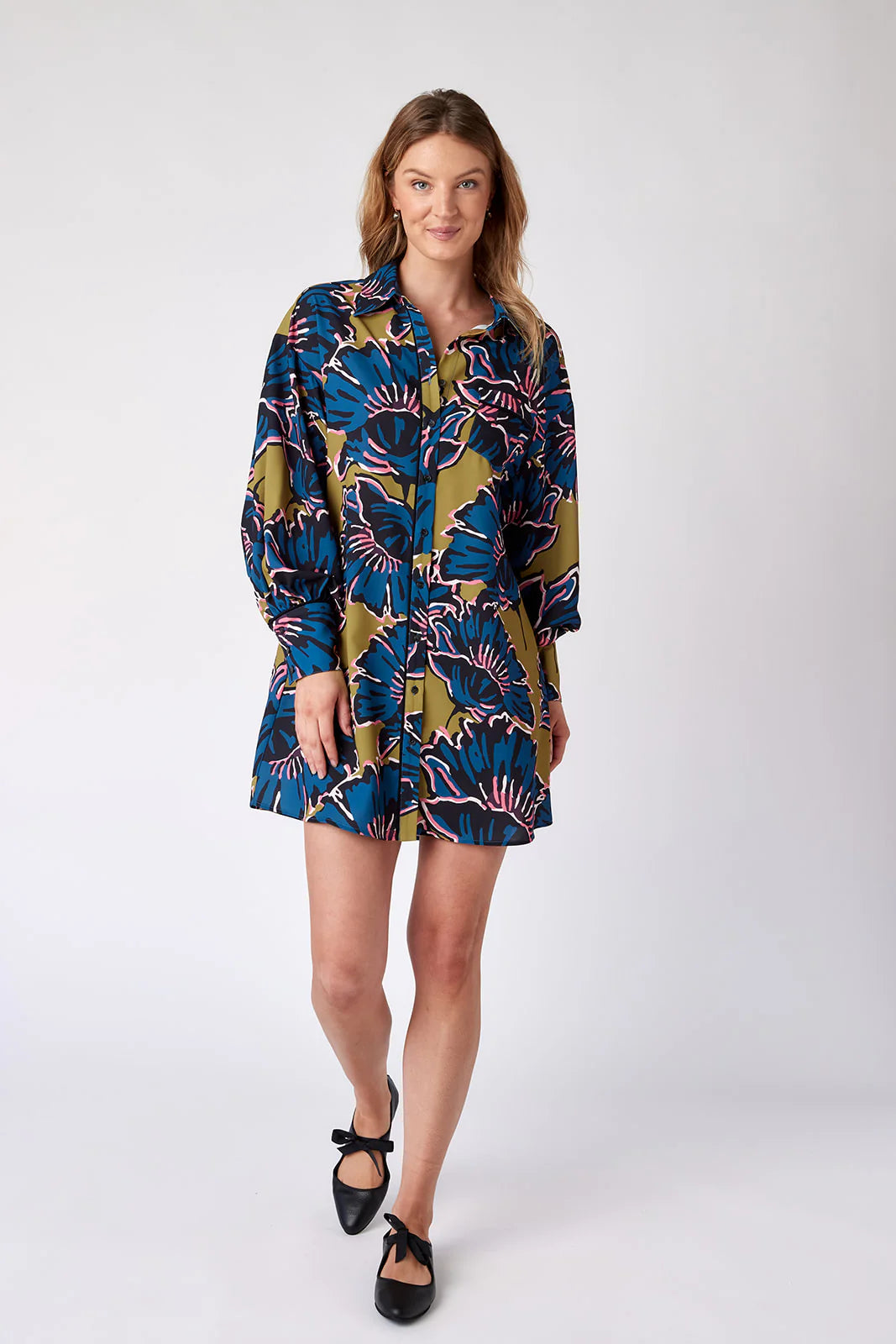 CRAWFORD MINI DRESS Classic Solid Mini Dress