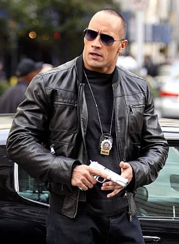 DWAYNE JOHNSON the other guys leather jacket | men celebrity leather jacket Mesh Jacket Canvas Jacket Denim Jacket