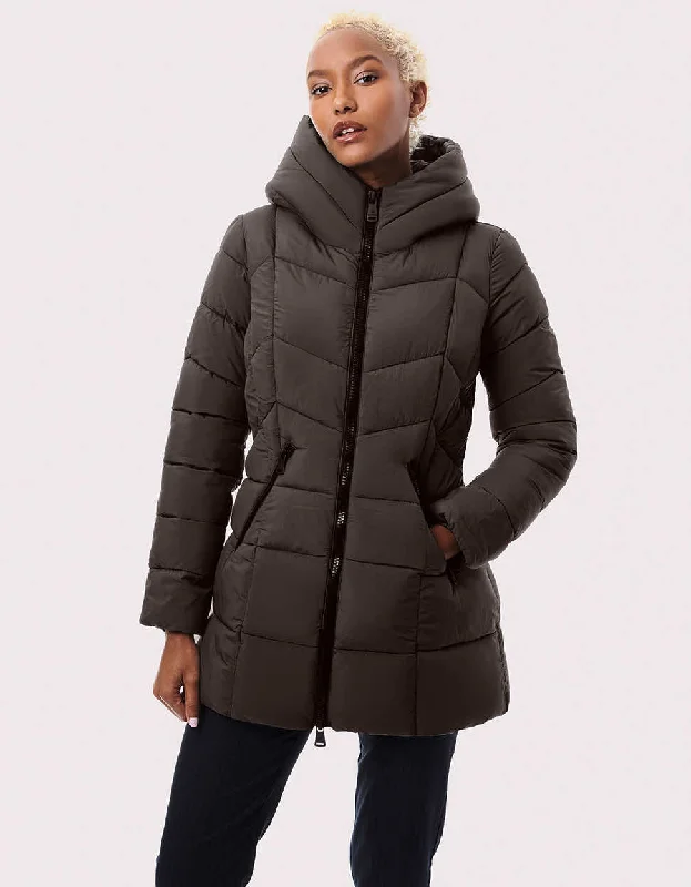 Fab Funnel Quilted Puffer Jacket Elasticated Jacket Padded Jacket Insulated Jacket