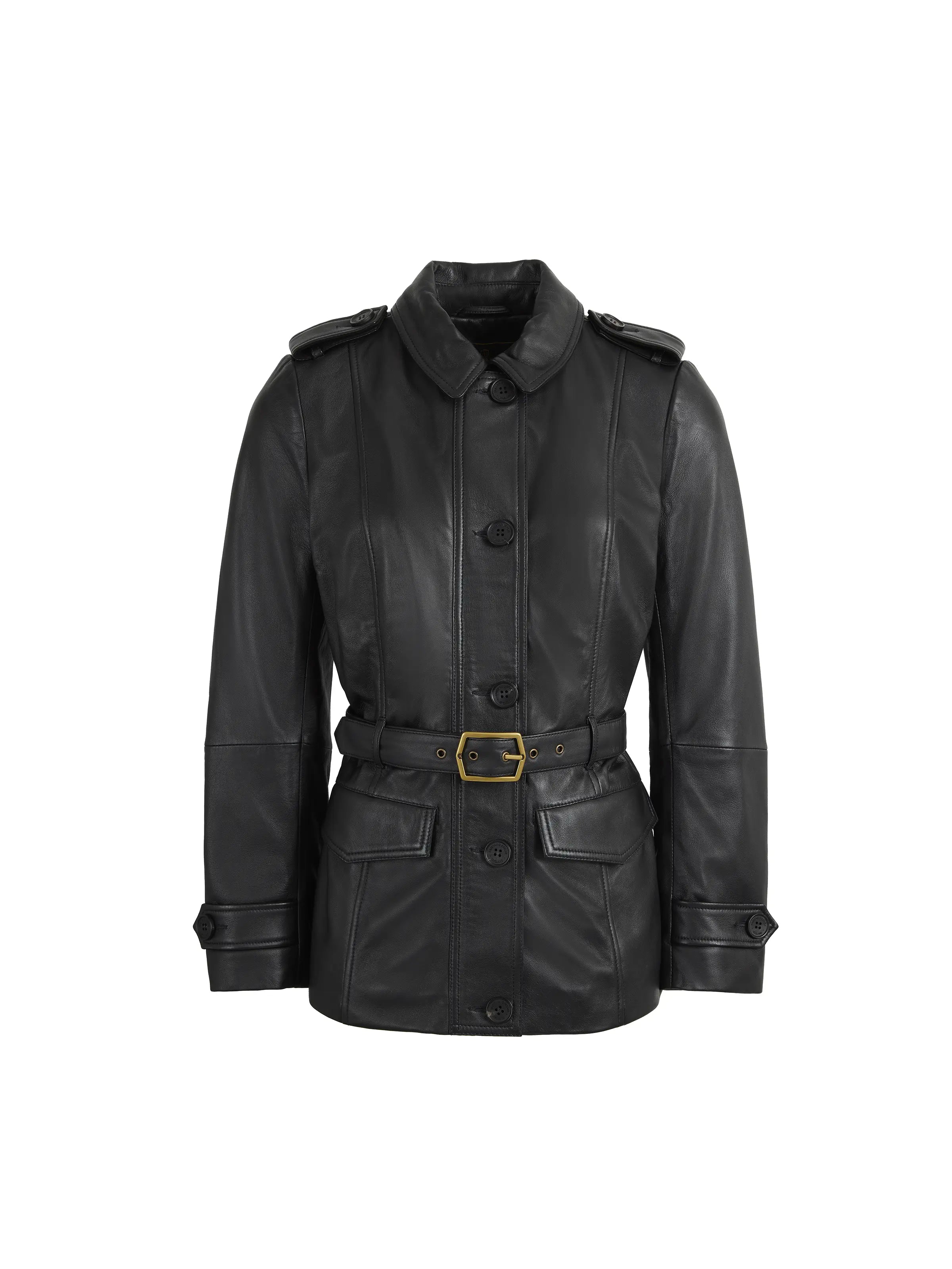 Frances Jacket - Black Leather Knit Jacket Woven Jacket Fleece Jacket