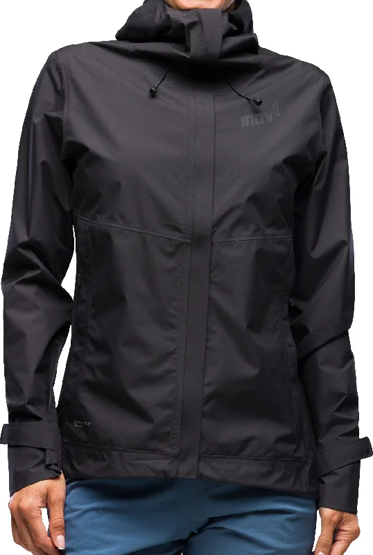 Inov8 Trailshell Womens Running Jacket - Black Cotton Fabric Linen Fabric Terry Fabric