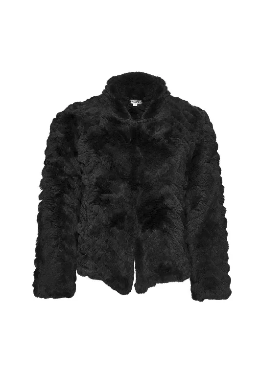 LOOBIES STORY FAITH CHEVRON JACKET - BLACK Trench Coat Raincoat Waterproof Jacket