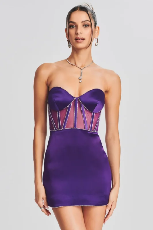 Ludlow Mini Dress Elegant Silk Mini Dress