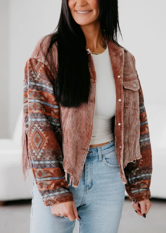 Maisy Western Fringe Jacket Denim Jacket Leather Jacket Suede Jacket