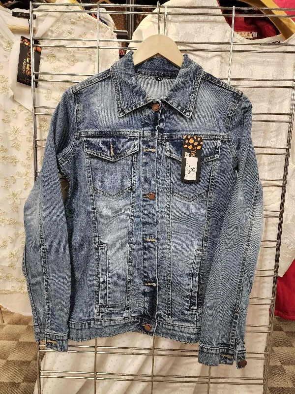 Women Denim Jacket Print Jacket Jacquard Jacket Embroidered Jacket