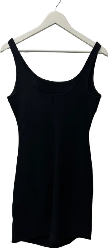 Michelle Keegan Fitted Strappy Bodycon Mini Dress - Black UK 12 Elegant Lace Mini Dress