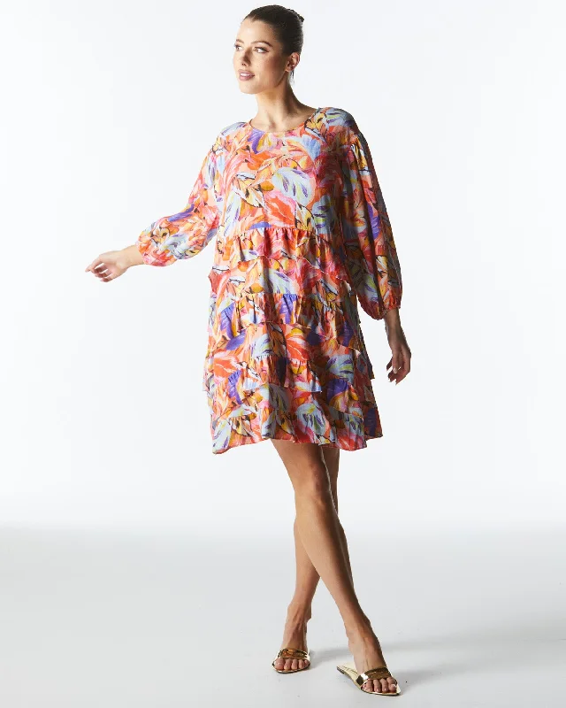 Midsummer Mini Dress - Sunset Palm Classic Solid Mini Dress