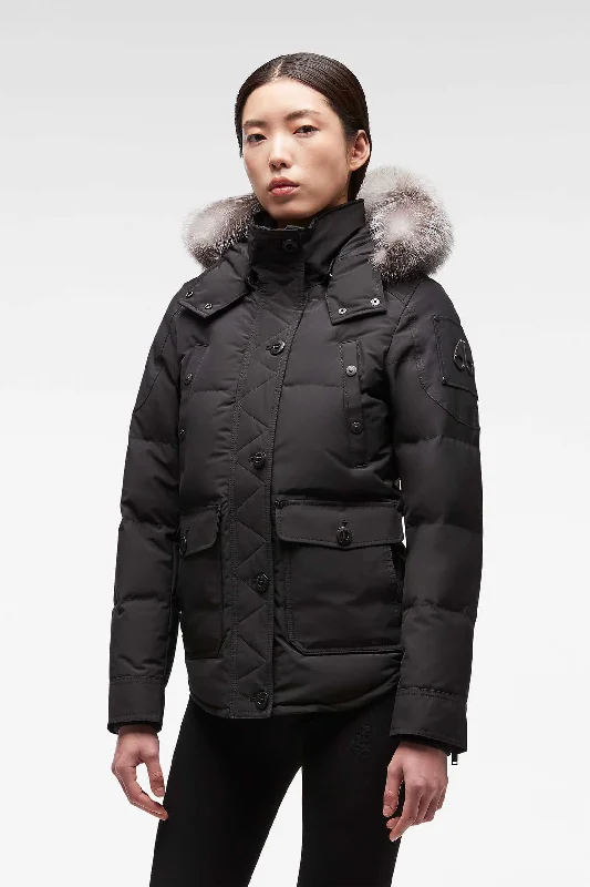 Moose Knuckles - Anguille Jacket - Black/Frost Fox Fur Corduroy Jacket Velvet Jacket Brocade Jacket Moose Knuckles - Anguille Jacket - Black/Frost Fox Fur Corduroy Jacket Velvet Jacket Brocade Jacket