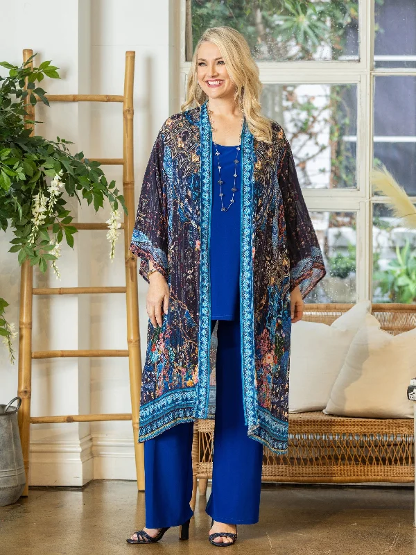 Chloe Kaftan Jacket Knit Fabric Woven Fabric Fleece Fabric