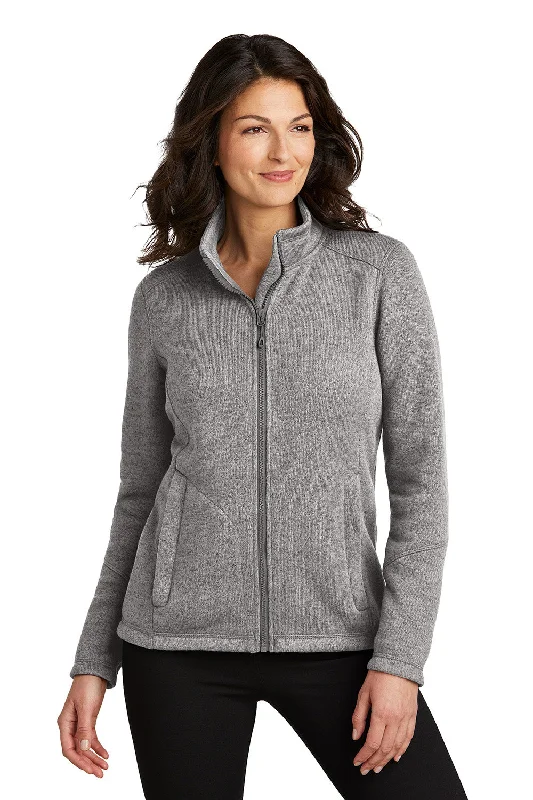Port Authority Womens Arc Pill Resistant Sweater Fleece Full Zip Jacket - Heather Deep Smoke Grey - New Chenille Jacket Brocade Jacket Lace Jacket Port Authority Womens Arc Pill Resistant Sweater Fleece Full Zip Jacket - Heather Deep Smoke Grey - New Chenille Jacket Brocade Jacket Lace Jacket
