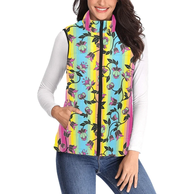 Powwow Carnival Women's Padded Vest Jacket Jacket Blazer Coat