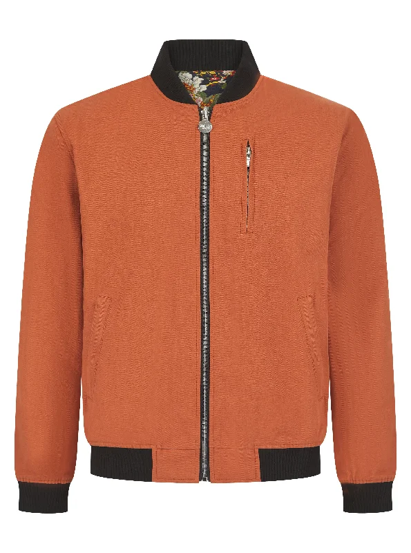 Soot and Ty Reversible Orange Harrington Bomber Jacket Snapped Jacket Toggled Jacket Drawstring Jacket Soot and Ty Reversible Orange Harrington Bomber Jacket Snapped Jacket Toggled Jacket Drawstring Jacket