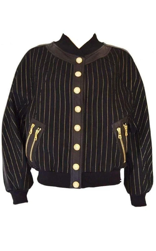 Striped Cotton Teddy Jacket Trench Coat Raincoat Waterproof Jacket