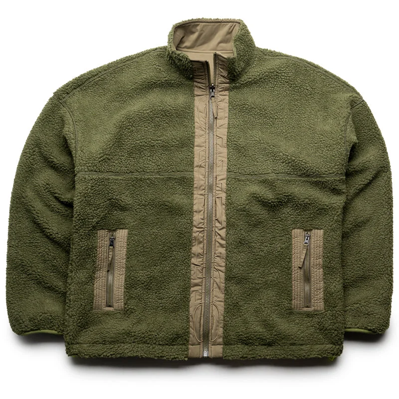 Supervsn Reversible Sherpa Jacket - Fern Chenille Jacket Brocade Jacket Lace Jacket