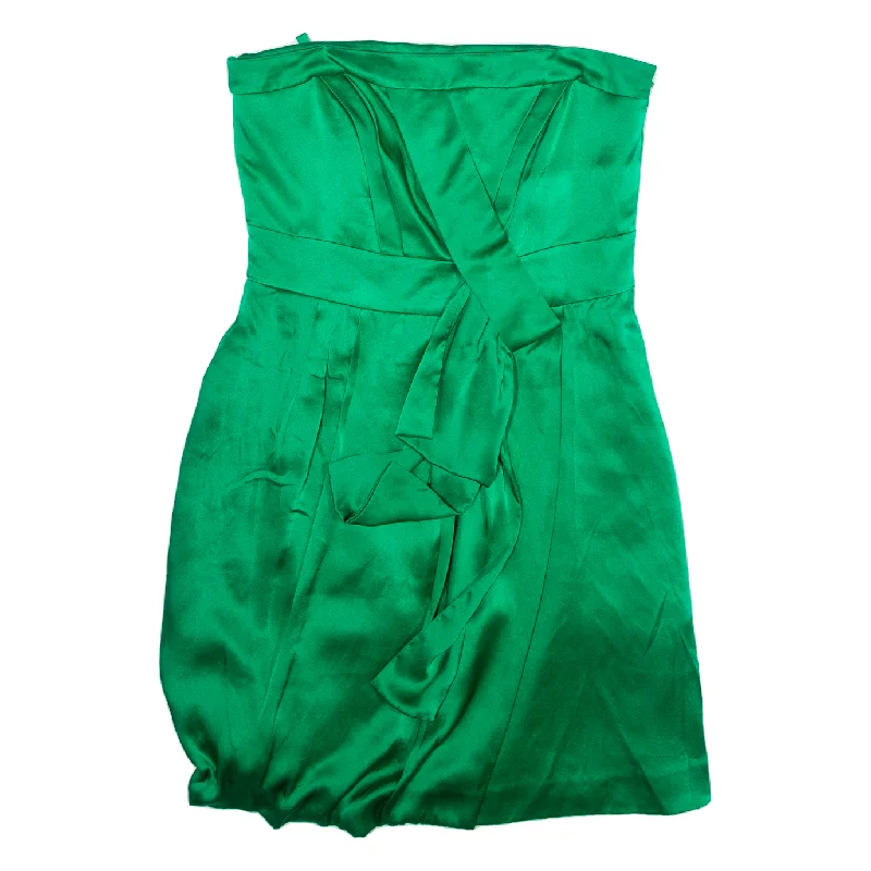 TED BAKER Mini Dress Green Satin Sleeveless Short Womens UK 4 Elegant Satin Lace Mini Dress