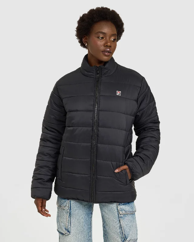 Unisex Marlo Puffer Jacket Appliqued Jacket Beaded Jacket Sequined Jacket