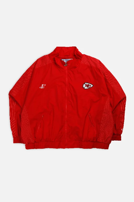 Vintage Kansas City Chiefs NFL Jacket - 5XL Fleece Fabric Down Fabric Feather Fabric