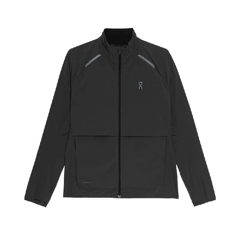 Women's Weather Jacket Insulated - Black Chenille Fabric Brocade Fabric Lace Fabric