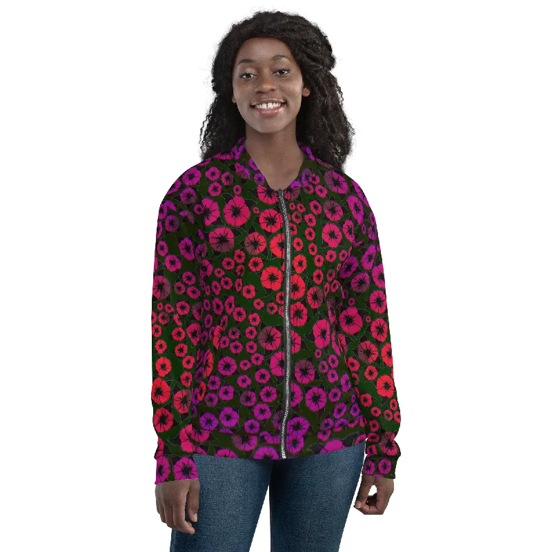 Wild Roses Unisex Bomber Jacket by John A. Conroy Mesh Jacket Canvas Jacket Denim Jacket Wild Roses Unisex Bomber Jacket by John A. Conroy Mesh Jacket Canvas Jacket Denim Jacket