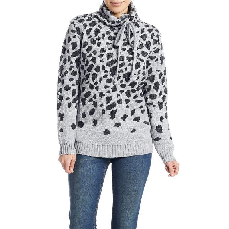 Giselle Cowl Neck Sweater Real Fur Shearling Chenille