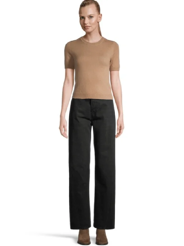 Marella NETTO Wool And Cashmere Jumper In Camel 2423366044 Col 007 Real Fur Shearling Chenille