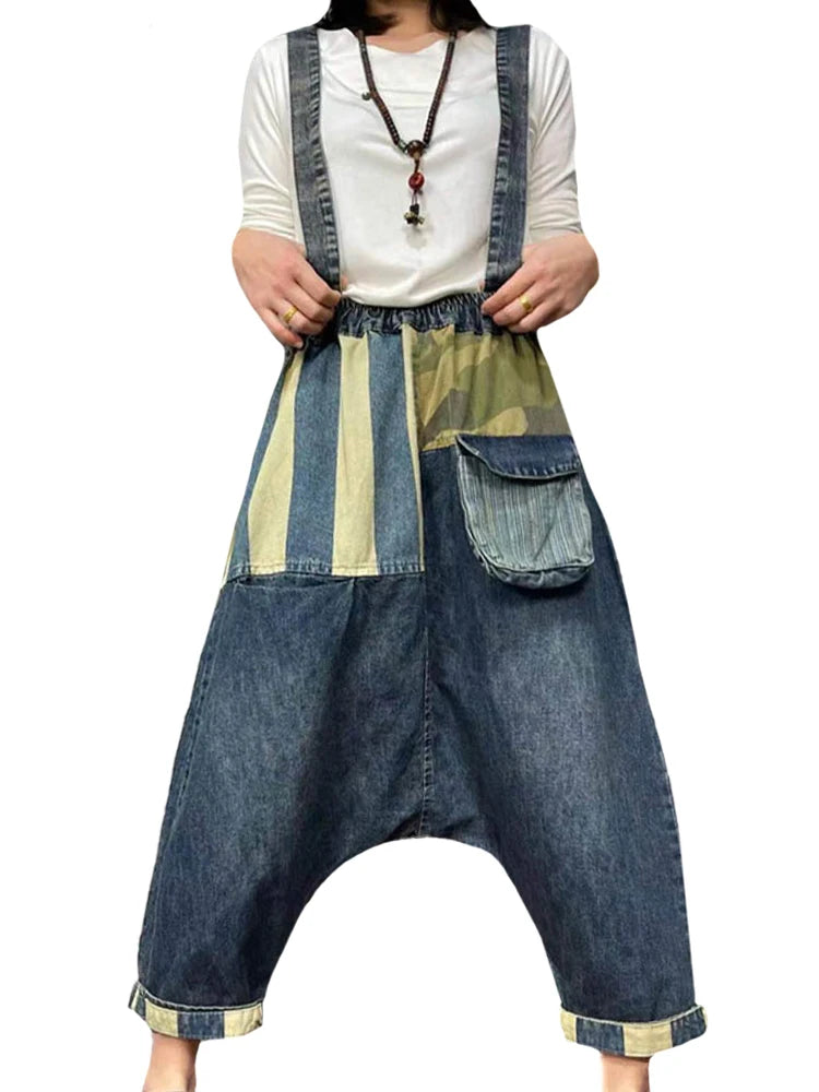 Winter Females Fashion Plus Size Denim Strap Pants Women Loose Vintage Jeans Casual Distressed Skinny Jeans Winter Females Fashion Plus Size Denim Strap Pants Women Loose Vintage Jeans Casual Distressed Skinny Jeans