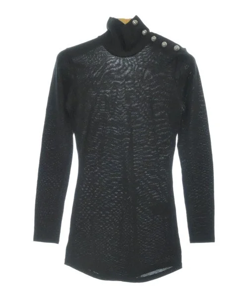 BALMAIN Sweaters Mesh Sweater Canvas Denim