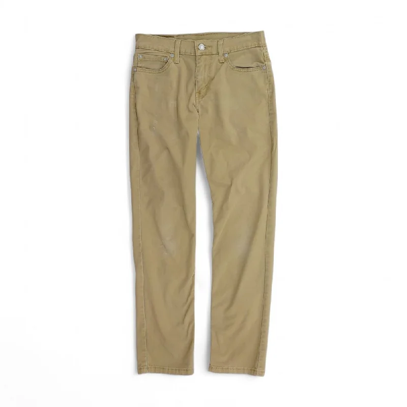 511 Khaki Solid Slim Jeans Trendy Plus Size Jeans