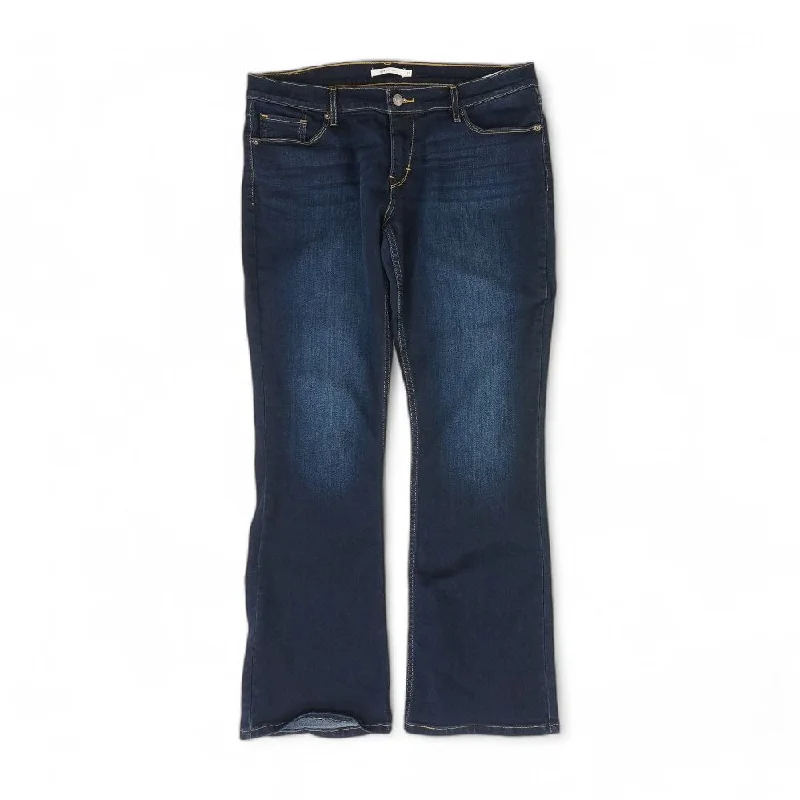 524 Blue Solid Bootcut Jeans Trendy Acid Wash Skinny Jeans