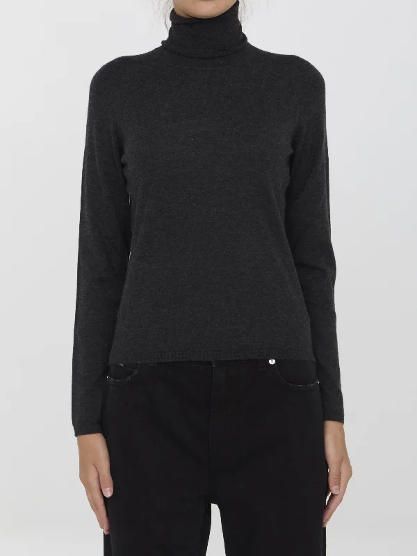 Adda Turtleneck Sweater Open Front Closed Front Wrap Front
