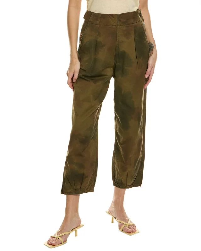 AG Jeans Adel Pleated Trouser Casual Distressed Skinny Jeans
