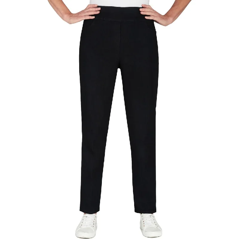 Alfred Dunner Womens Petites    Mid Rise Slim Straight Leg Jeans Stylish Bootcut Denim Jeans