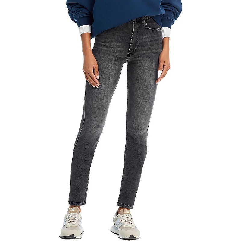 Anine Bing Womens High Waisted Skinny Leg High-Waisted Jeans Elegant Wide-Leg Jeans