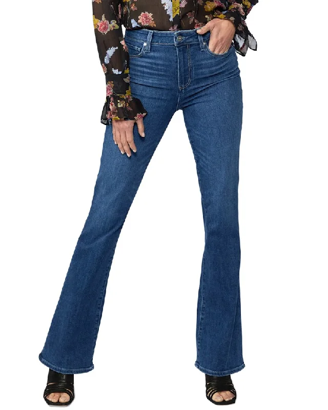 Paige Laurel Jacques High-Rise Flare Jean Chic Cropped Jeans