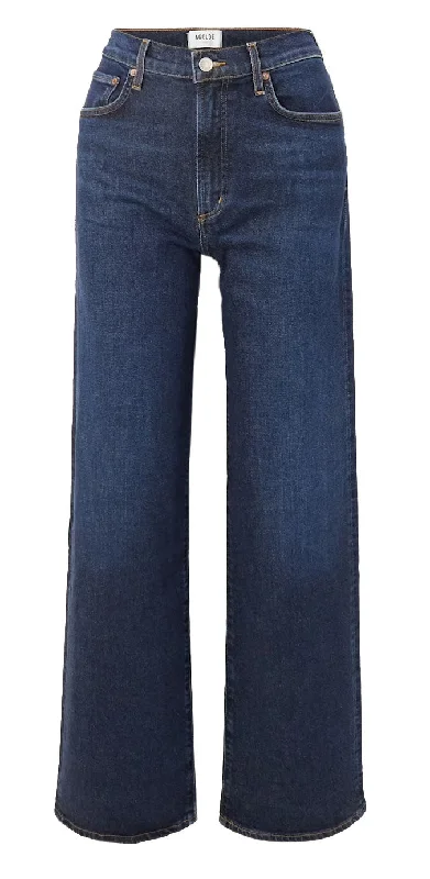 AGOLDE Women's Harper Mid-Rise Jeans, Tempo Elegant High-Waisted Flared Jeans