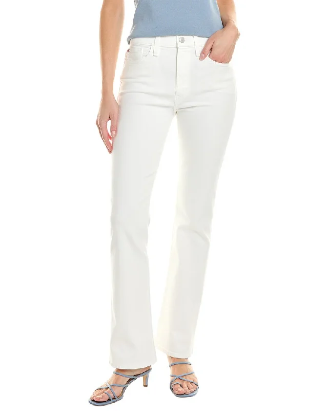 Hudson Jeans Blair White High-Rise Bootcut Jean Casual Distressed Skinny Jeans