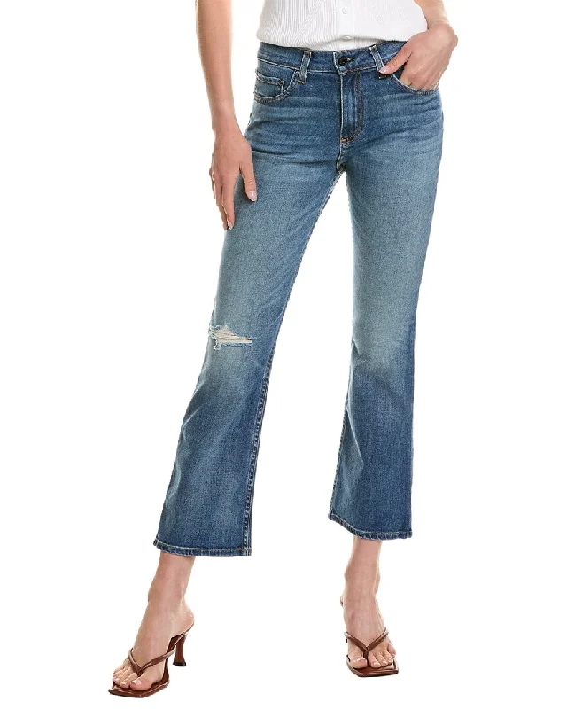Askk Ny High-Rise Messerol Crop Bootcut Jean Cozy Relaxed Fit Denim Jeans