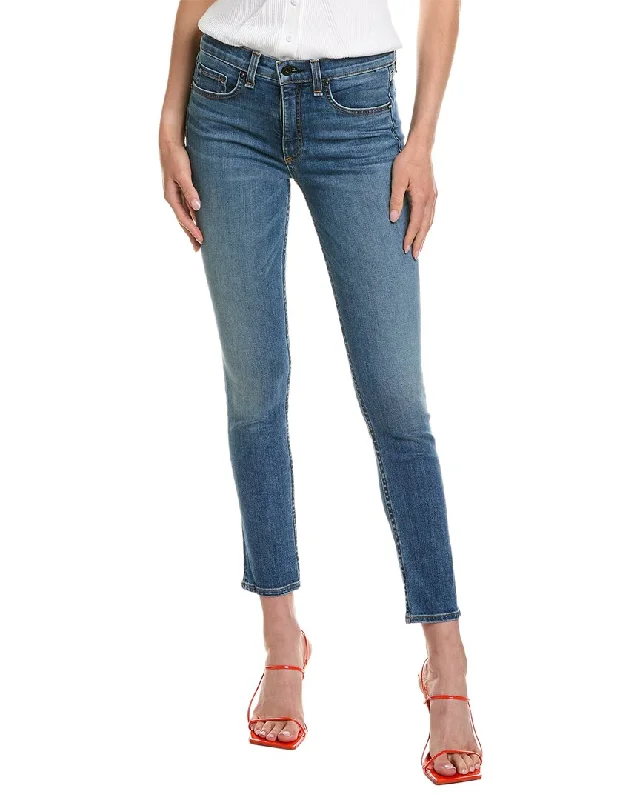 Askk Ny Mid-Rise Light Vintage Skinny Jean Stylish High-Rise Mom Jeans